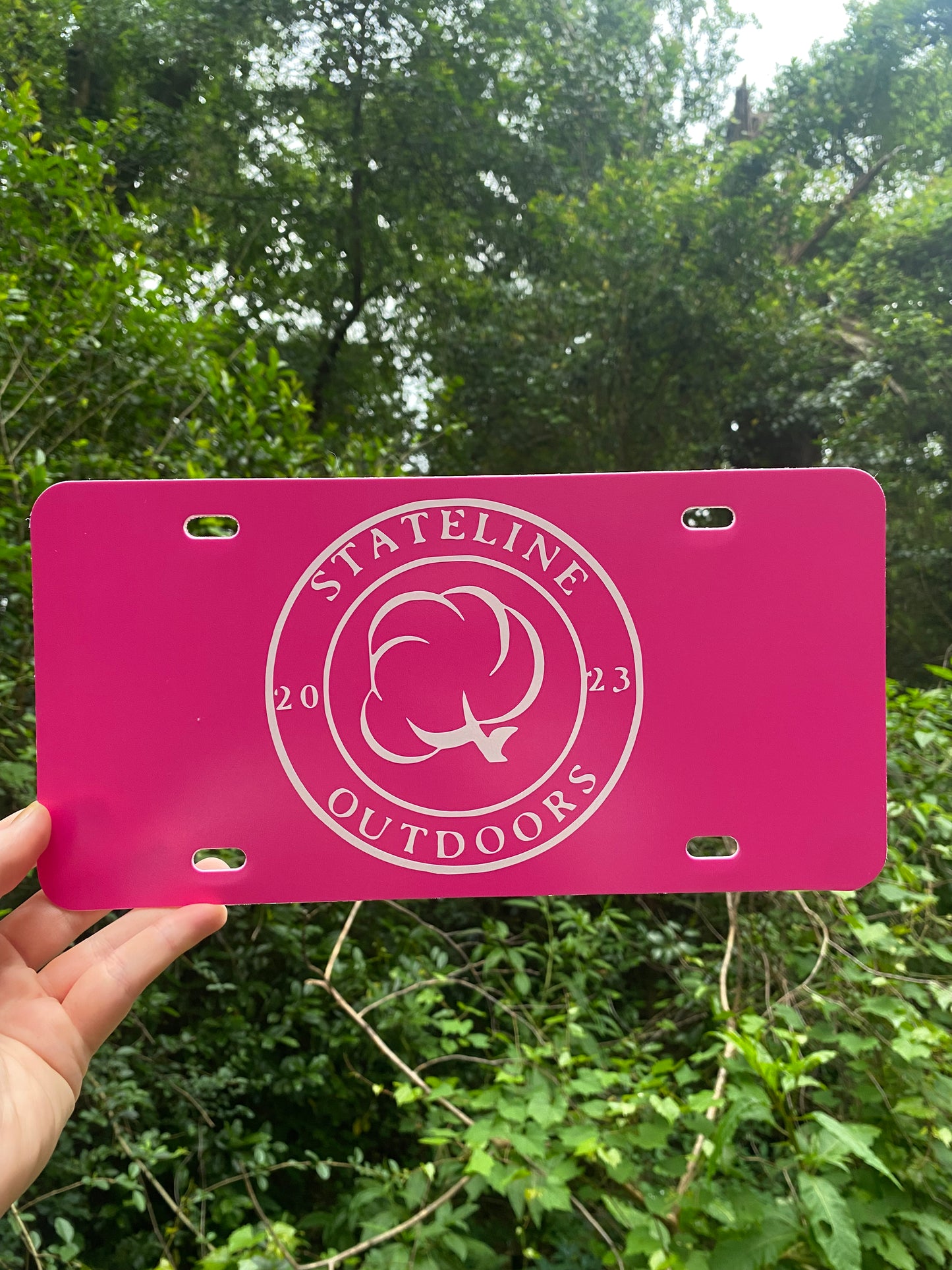 Cotton License Plate