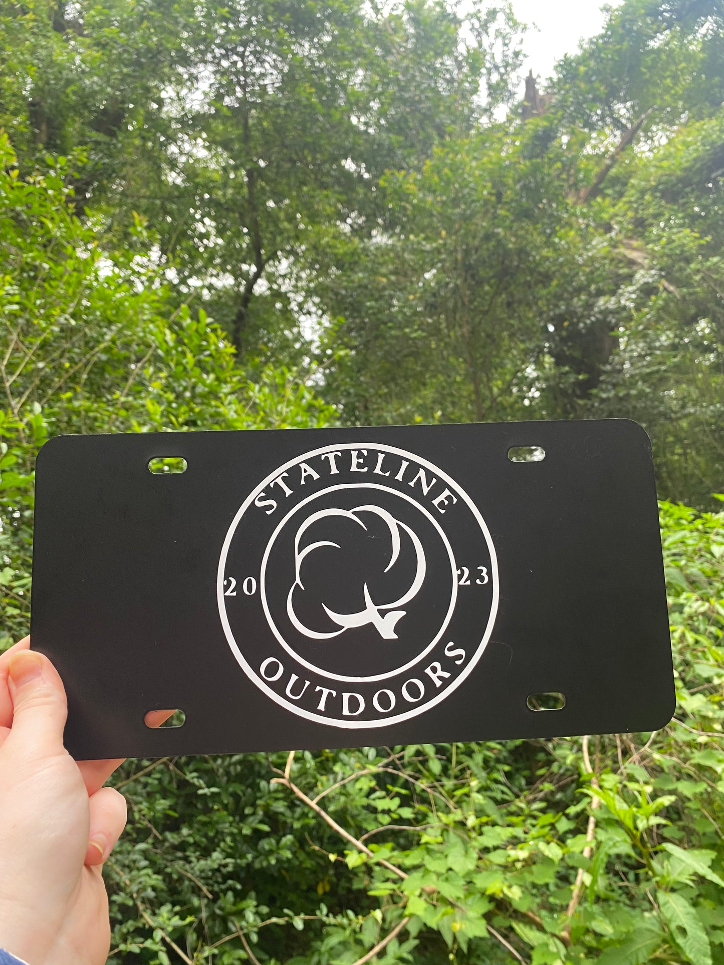 Cotton License Plate