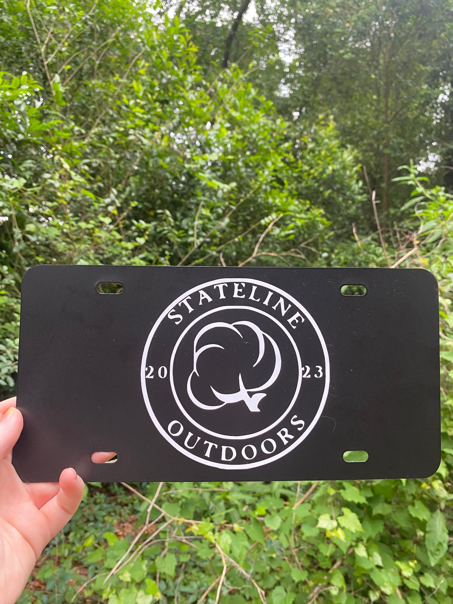 Cotton License Plate