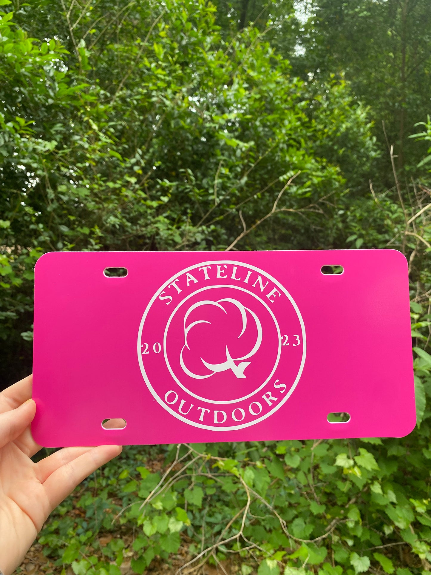 Cotton License Plate