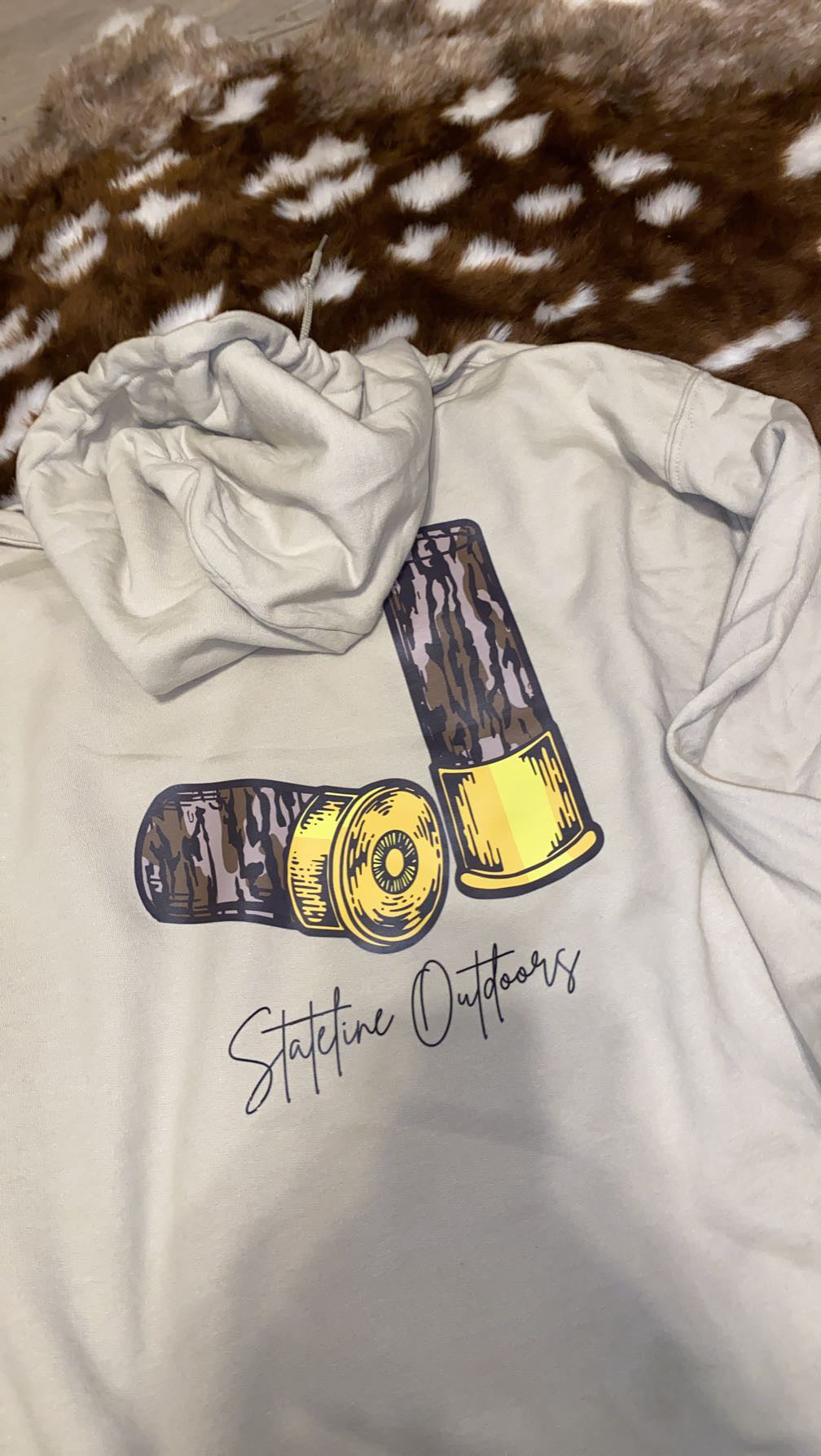 Bottomland gun shell hoodie